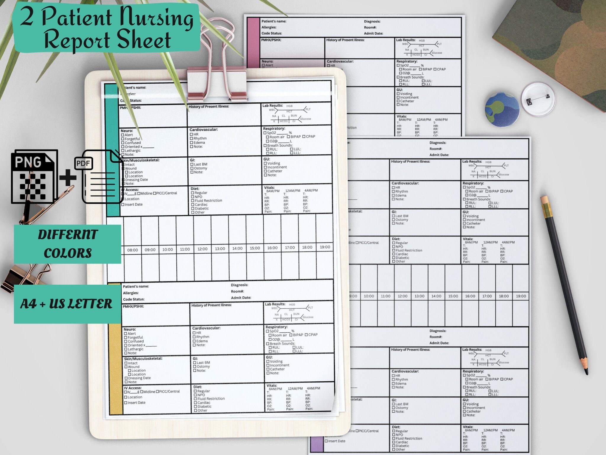 Nursing Report Sheets Printable Reports For Nurses Study In Nursing