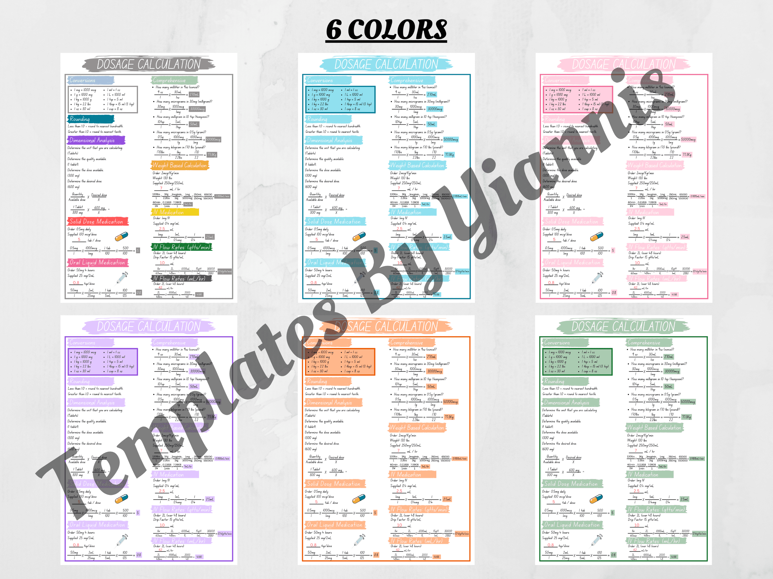 Medication Dosage Calculation Cheat Sheet - Study In Nursing