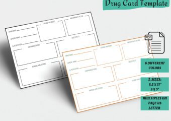 Nursing Pharmacology Drug Flashcards Template