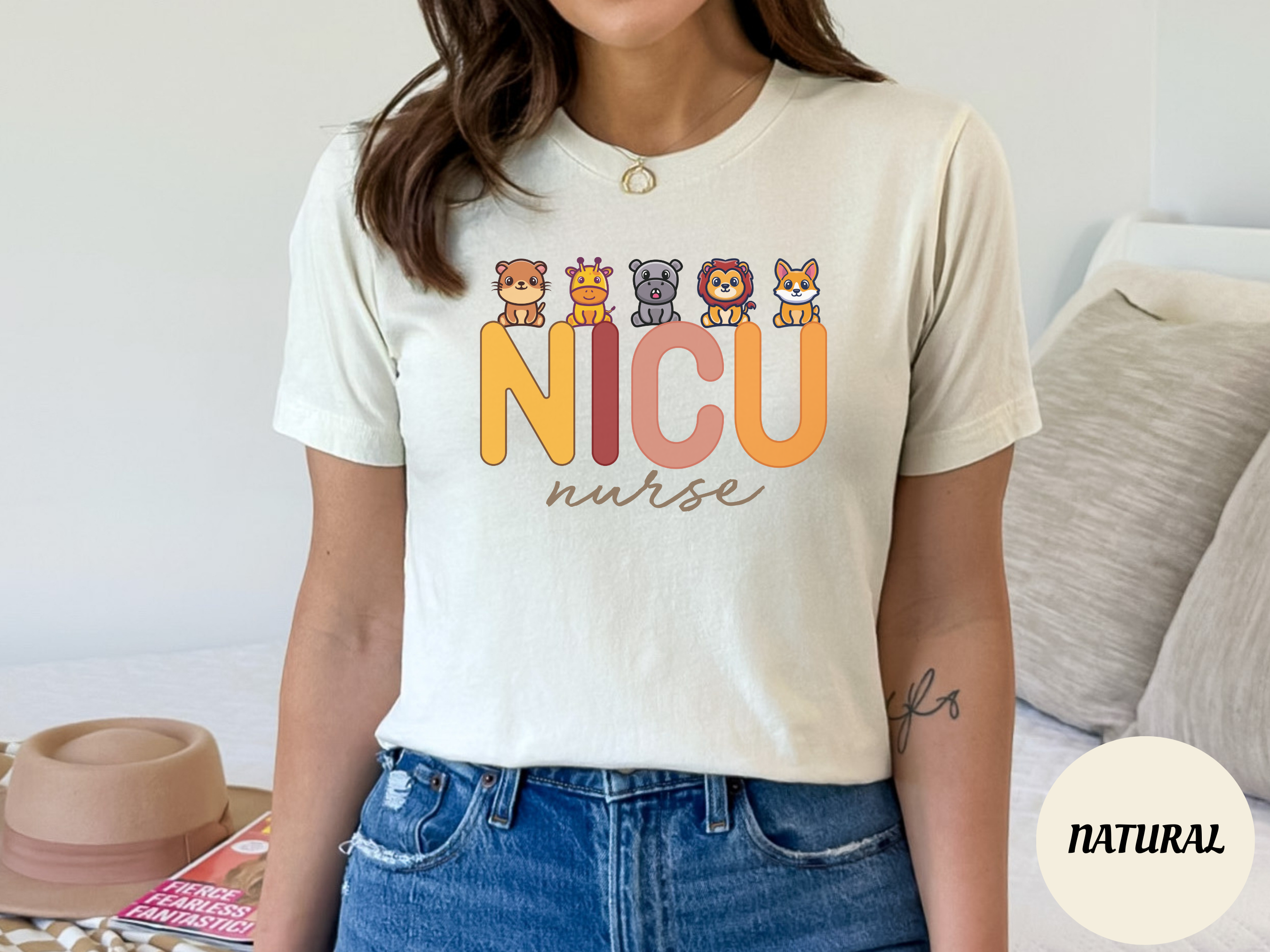  NICU Nurse Newborn Baby Nurse T-shirt : Clothing