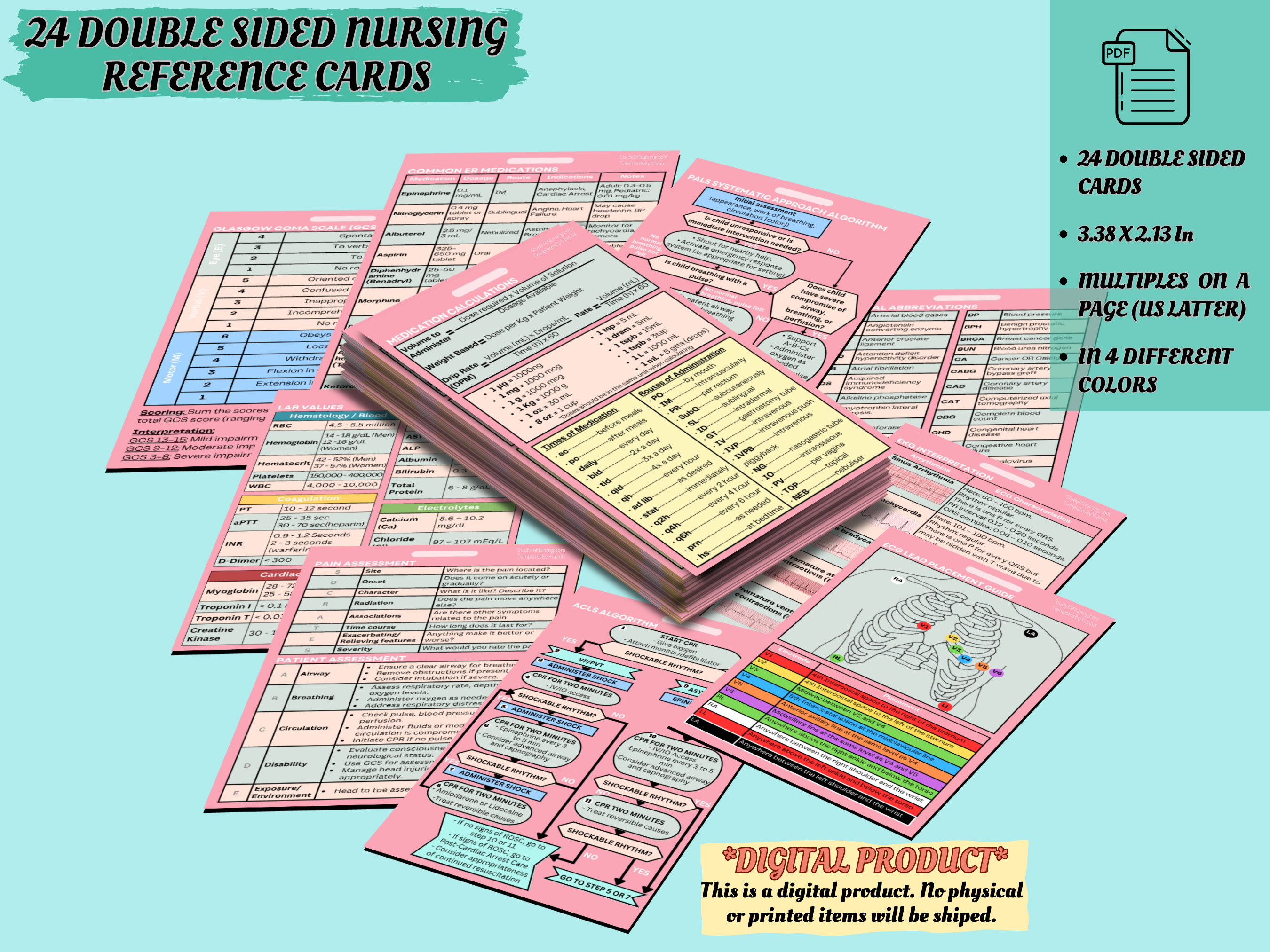 Clinical Badge Card Pack – NurseInTheMaking