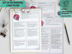 Comprehensive Nursing Care Plans for 40 Common Diseases