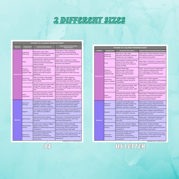 Mental Status Exam Reference Guide - Image 4