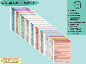 CBT Therapy Session Scripts