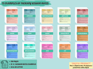 Therapy Session Notes Examples