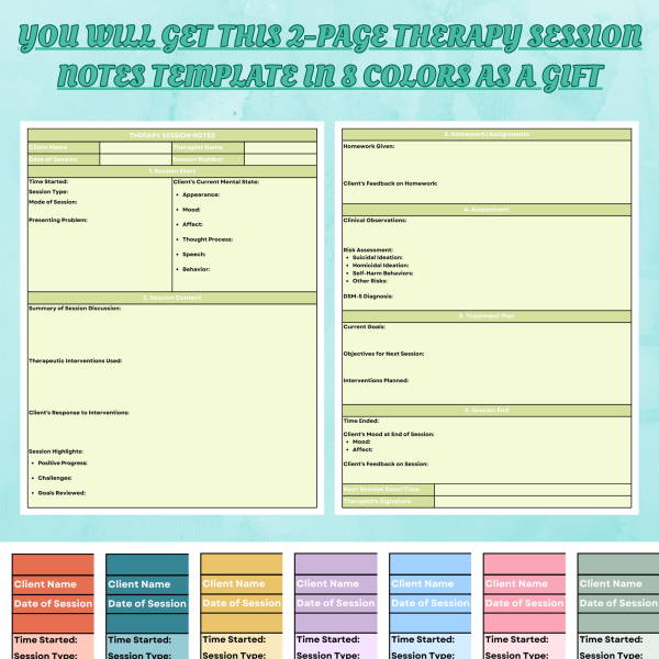 Therapy Session Notes Examples - Image 8