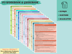 IFS Therapy Workbook