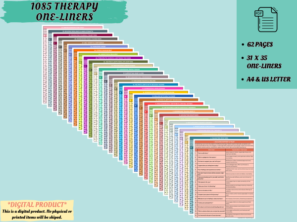 1085 Therapy One Liners Guidebook
