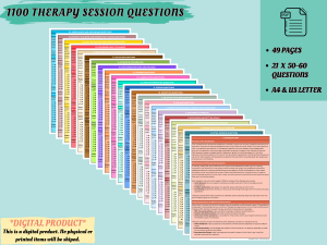 Therapy Session Questions