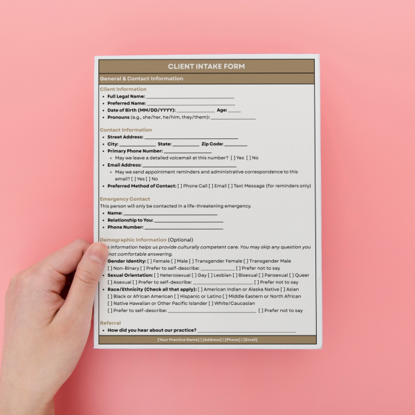 Editable Counseling Intake Forms - Image 5