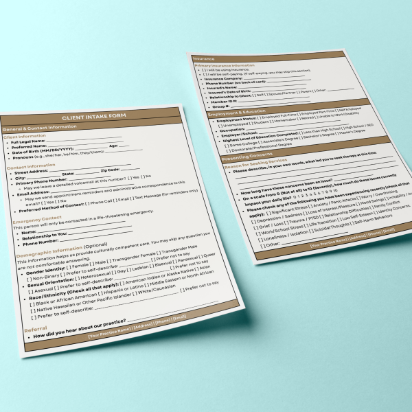 Editable Counseling Intake Forms - Image 6